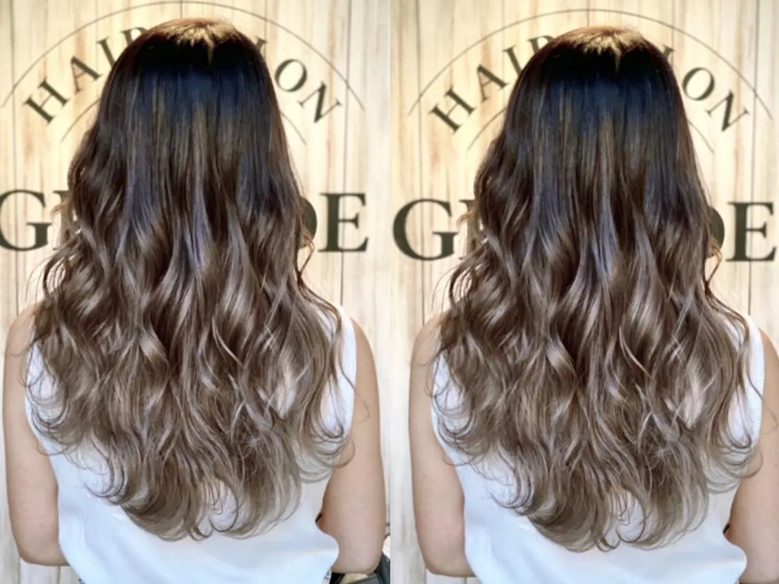 ロング GRANDE アオキのヘアスタイル