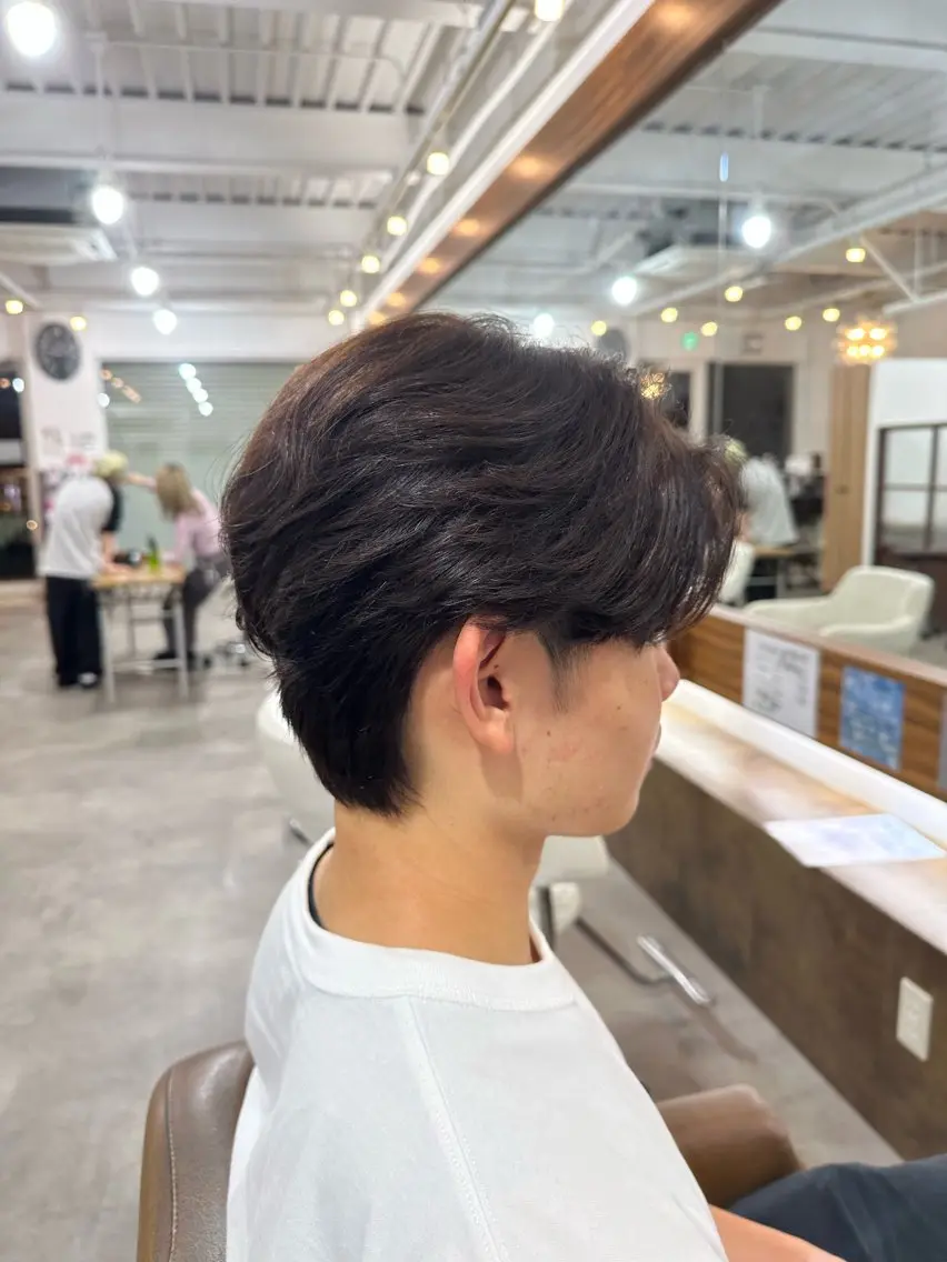 パーマ ニュアンスパーマ カット パーマ 我満 宏映のヘアスタイル