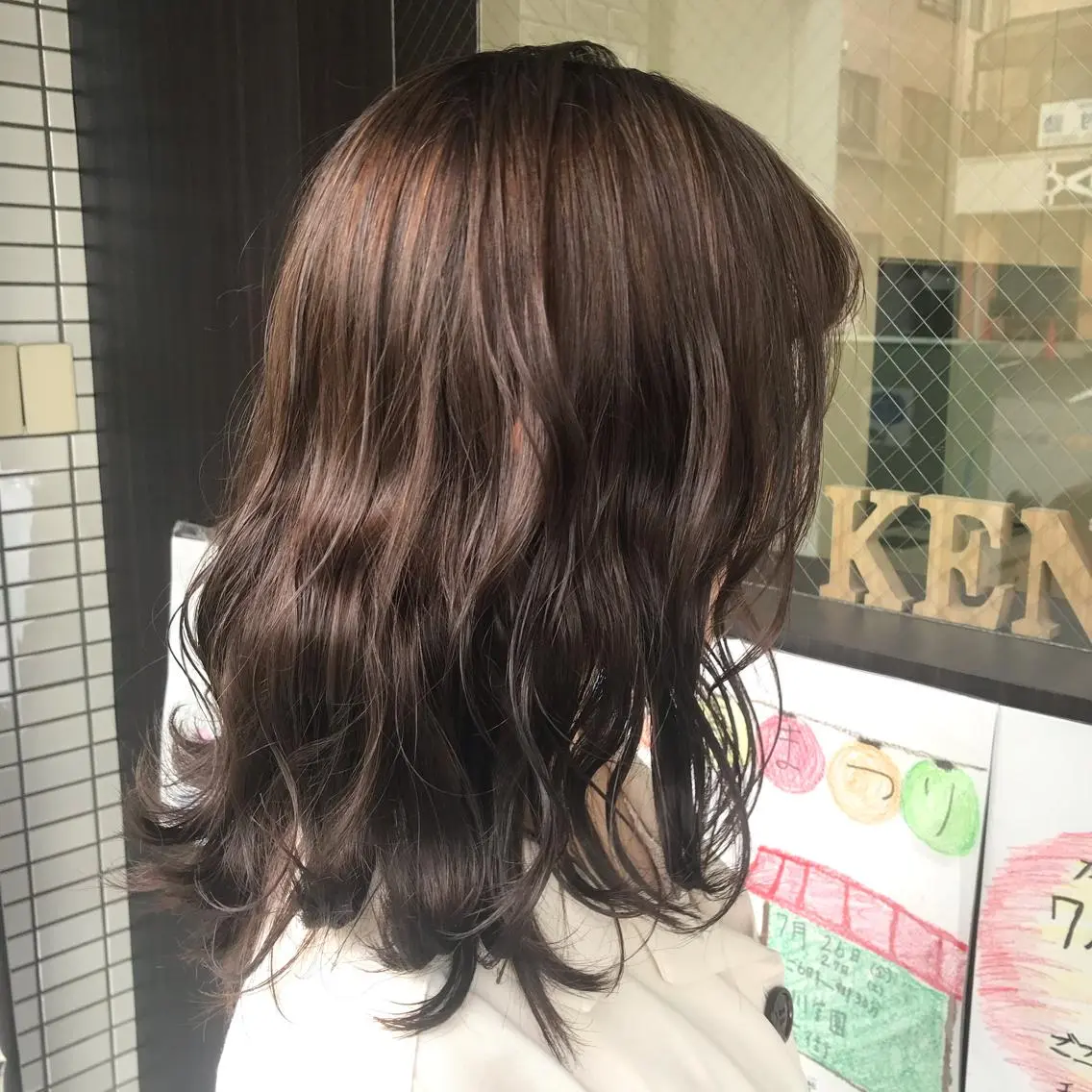 ミディアム 女性目線でつくる ボブ縮毛矯正のヘアスタイル