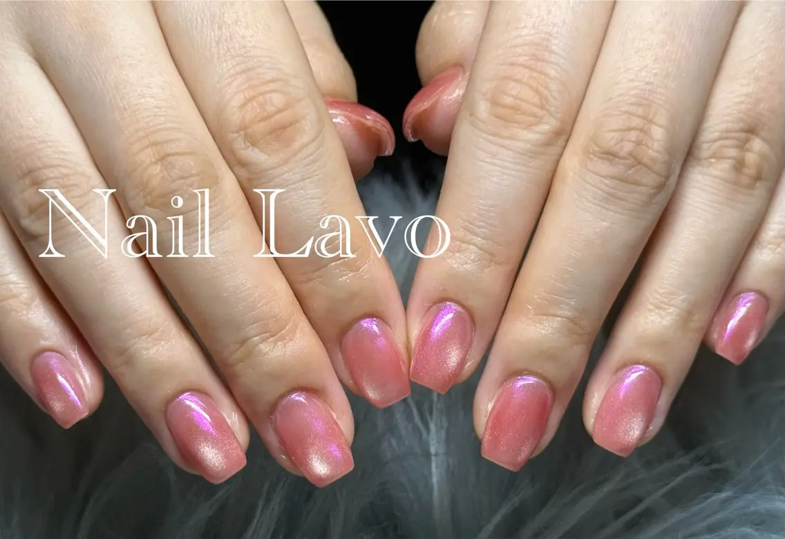 ネイル アートネイル オーロラネイル 韓国ネイル マグネットネイル ワンカラーネイル ハンドネイル Nail Lavoのネイルデザイン