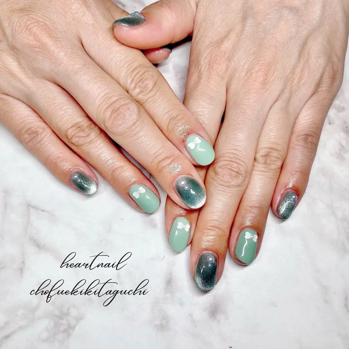 ネイル ハンドネイル 💎Heart Nail💎のネイルデザイン