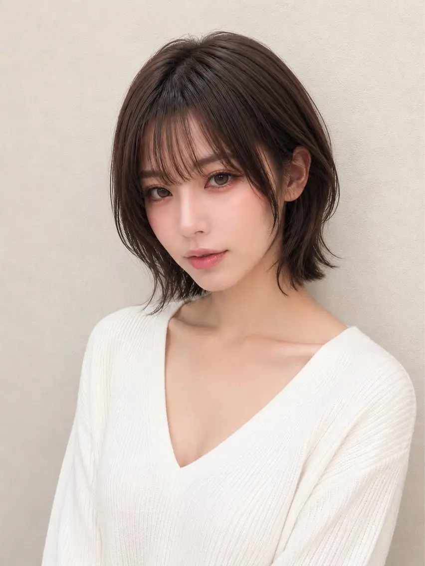 ショート ショートボブ ボブ ショートヘア MISA KIのヘアスタイル