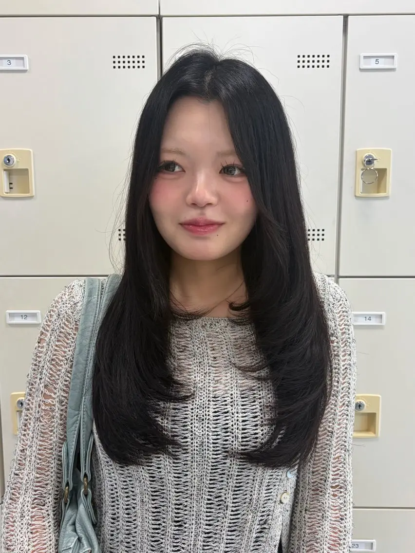 ロング カラー カット ヘアカラー トリートメント mary💋寒色 カラー/layerのヘアスタイル