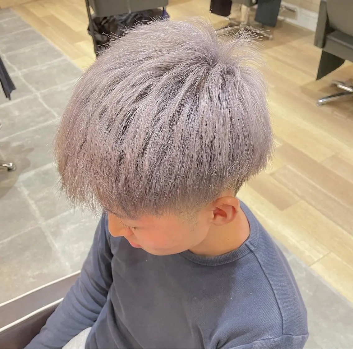カラー メンズ 透明感カラー 森井 亮太のヘアスタイル