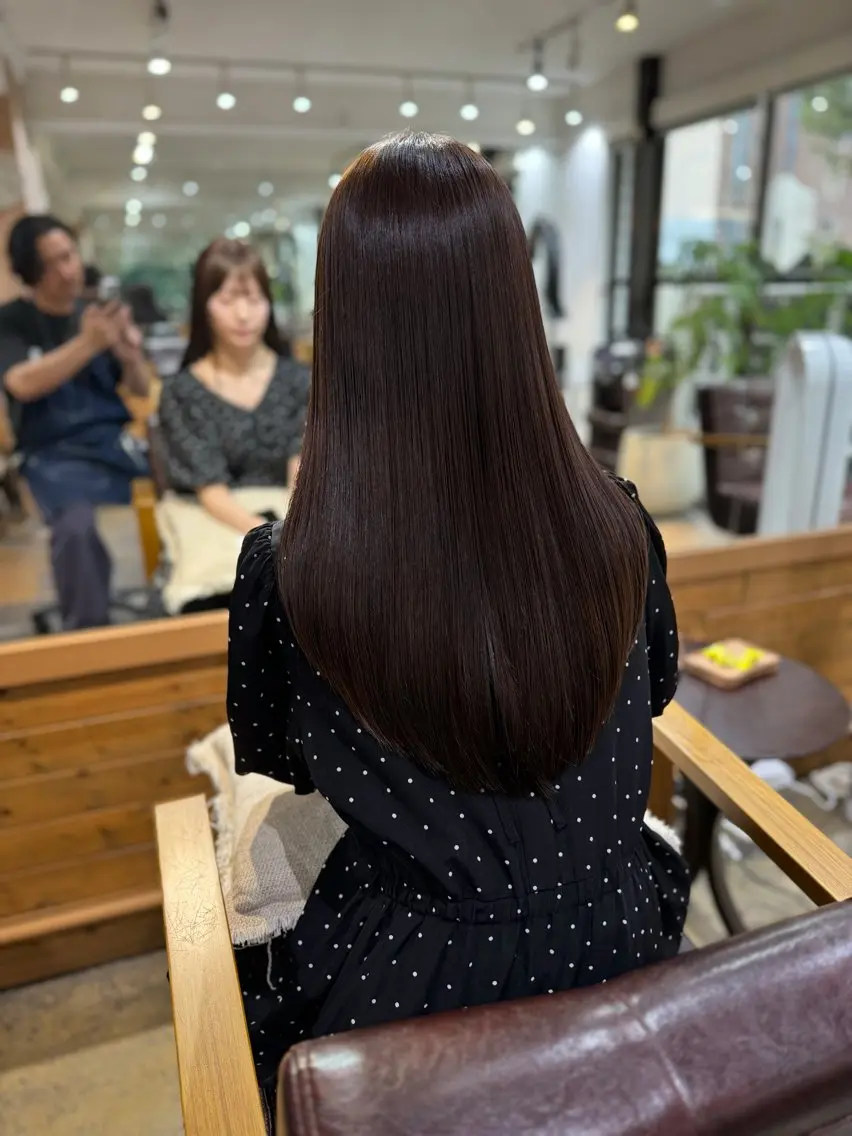 ロング カラー カット ヘアカラー 髪質改善✨艶髪✨ レイヤーカット 田畑のヘアスタイル