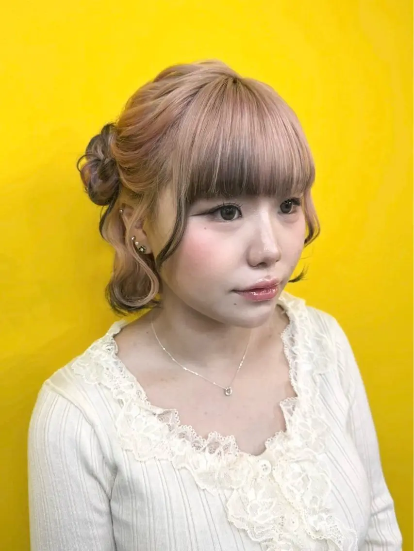 ショート ヘアアレンジ ボブ 新宿|ヘアセット専門 |aira*。゚のヘアスタイル