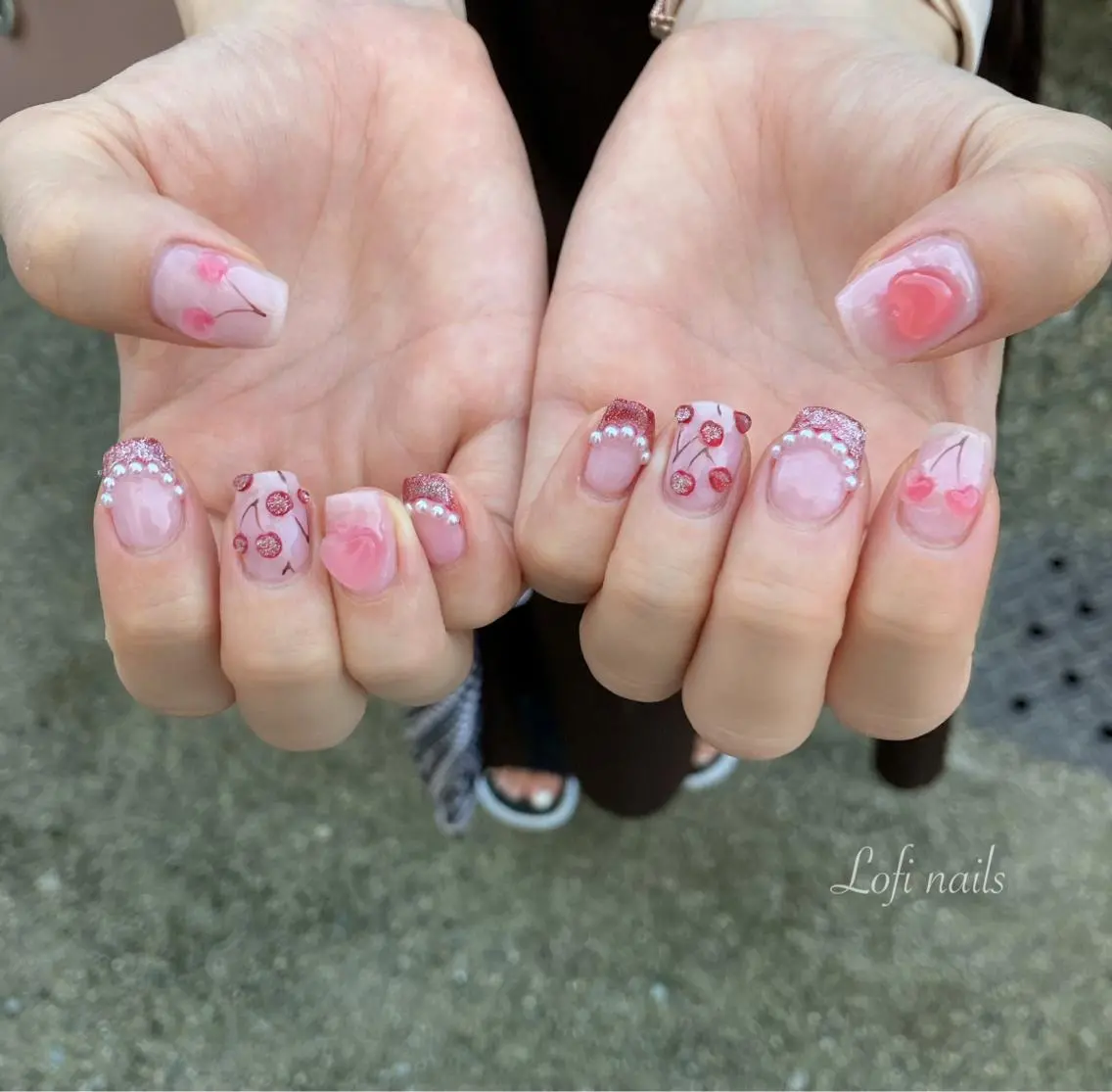 ネイル ぷっくりネイル Lofi nails ゆきこのネイルデザイン