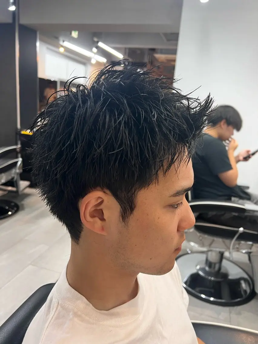 ショート カット メンズカット、パーマ 特化🔥🌊瀬川竜生のヘアスタイル