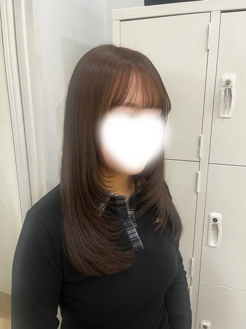 セミロング レイヤーカット カット ヘアカラー トリートメント 🎀 miki / レイヤーカット 🎀のヘアスタイル
