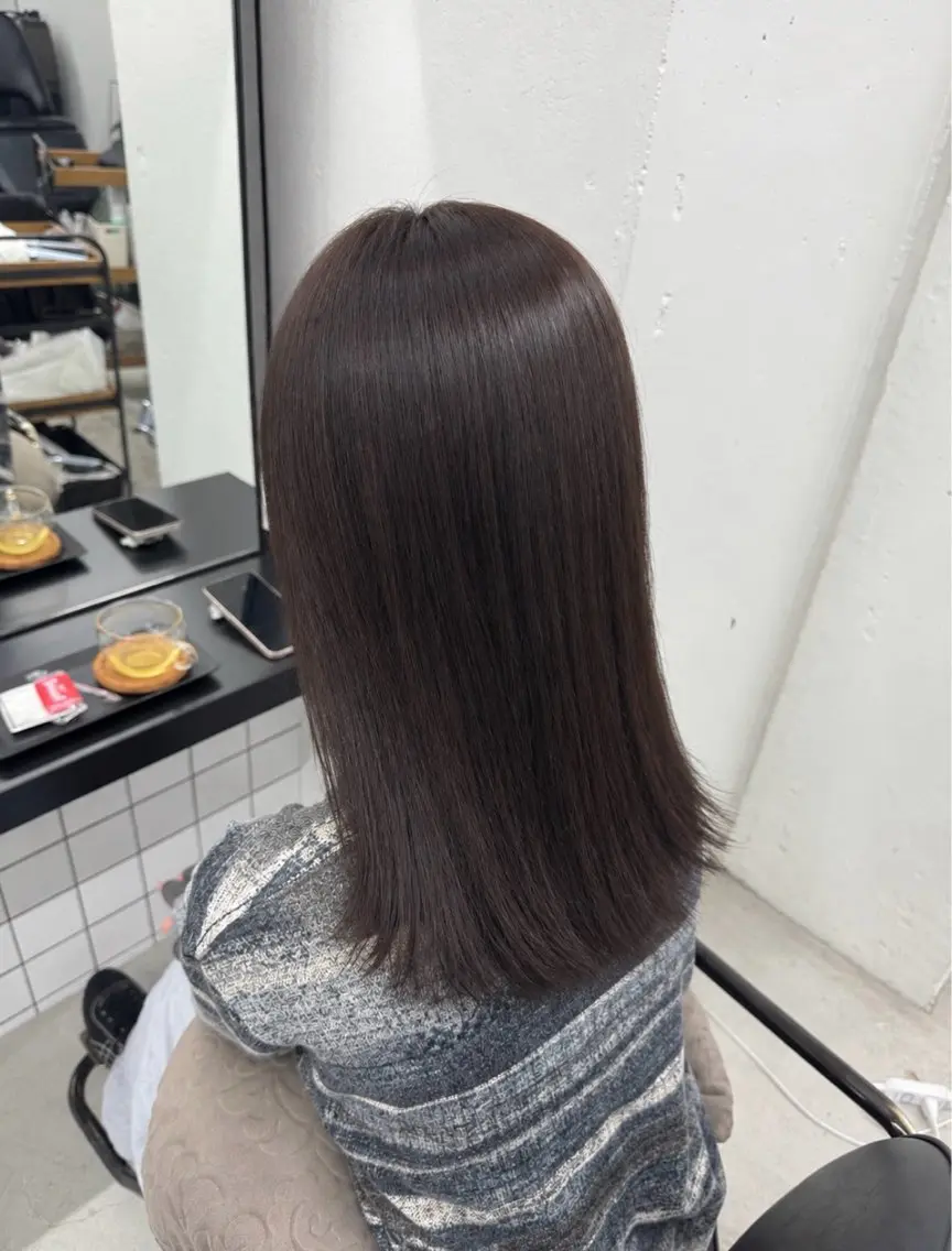 セミロング カラー ヘアカラー 🩵しの🩵 JILLSTUDIOのヘアスタイル