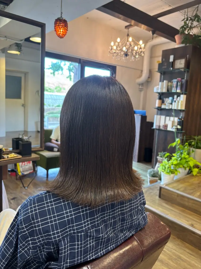 セミロング 中山 明子のヘアスタイル