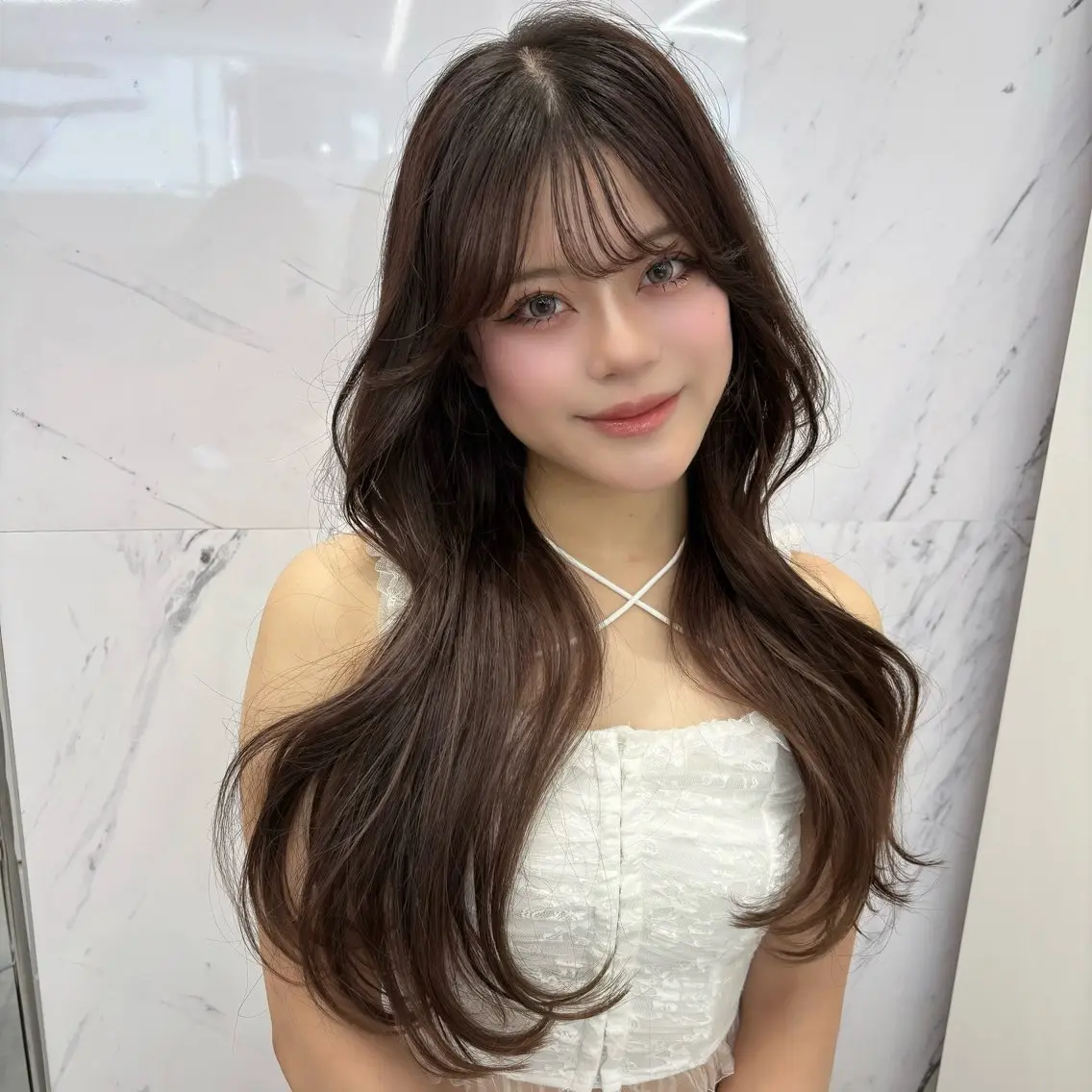 ロング カラー ロング カット ヘアカラー トリートメント ParveMix 🪽鳥取彩花のヘアスタイル