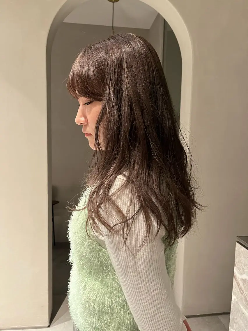 カラー ベージュカラー hishida akiho  🩰のヘアスタイル