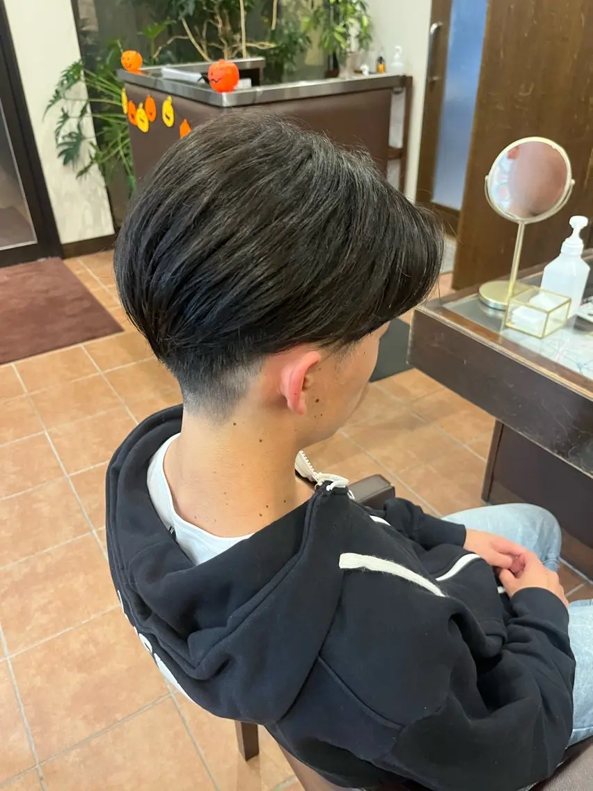 ショート メンズ センターパート マッシュ VAN COUNCIL清須店のヘアスタイル