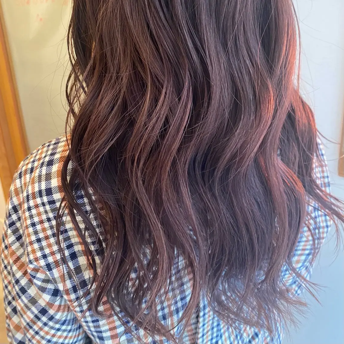 セミロング カット ヘアカラー トリートメント 暖色カラー/かまや ゆきえのヘアスタイル