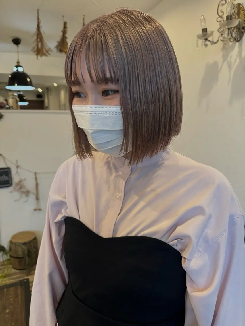 ショート カラー ベージュカラー ピンクカラー ピンクベージュ ヘアカラー m ā l o.🌷 サカモトマイコのヘアスタイル