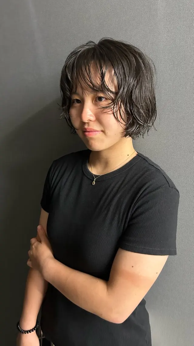 ショート くろかわ まいのヘアスタイル
