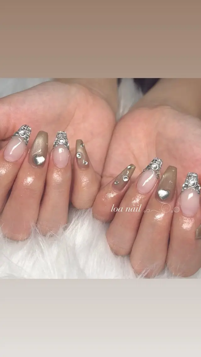 ネイル ツイードネイル ワンホンネイル ハンドネイル loa nailのネイルデザイン