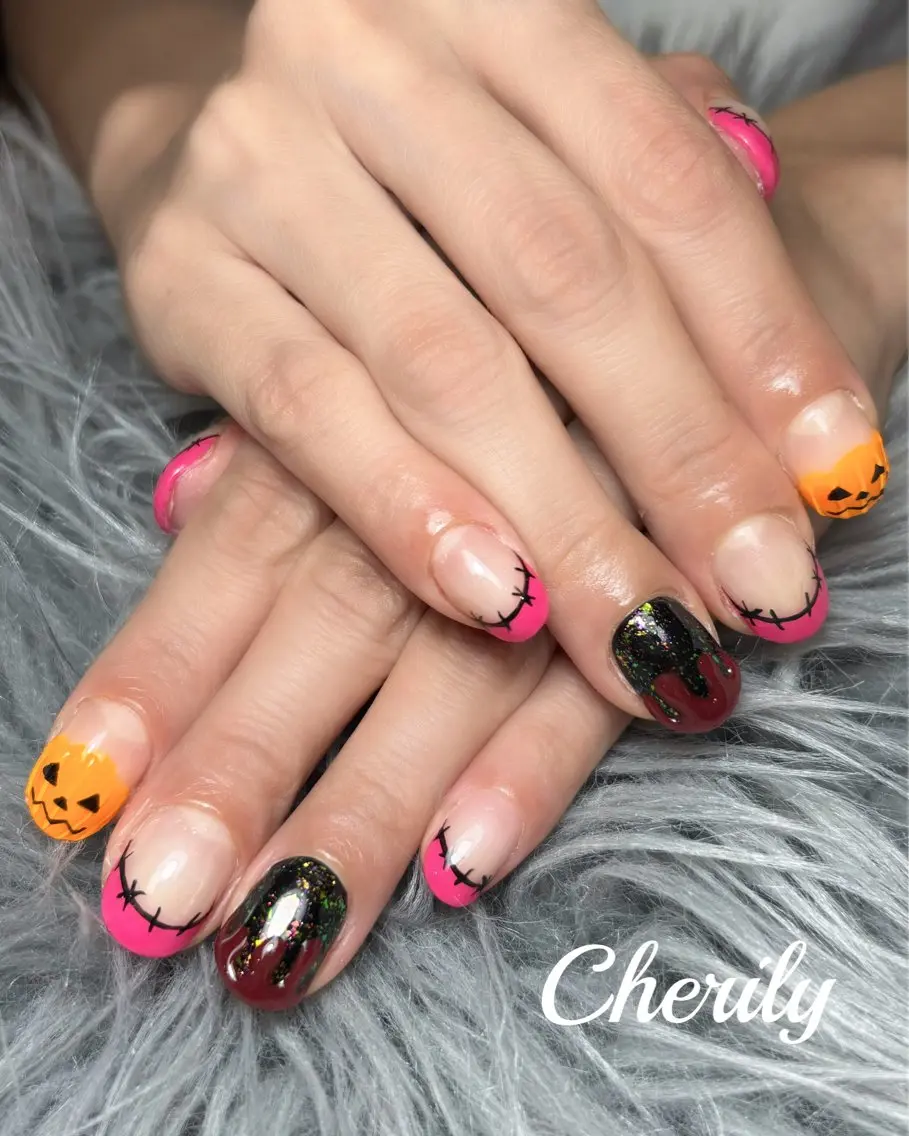 ネイル ハロウィン ハンドネイル CHERILY SAKURAのネイルデザイン