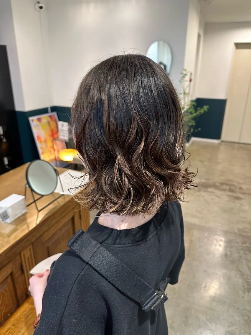 ショート ボブ カット パーマ ボブ特化美容師 /荒井悠葵のヘアスタイル