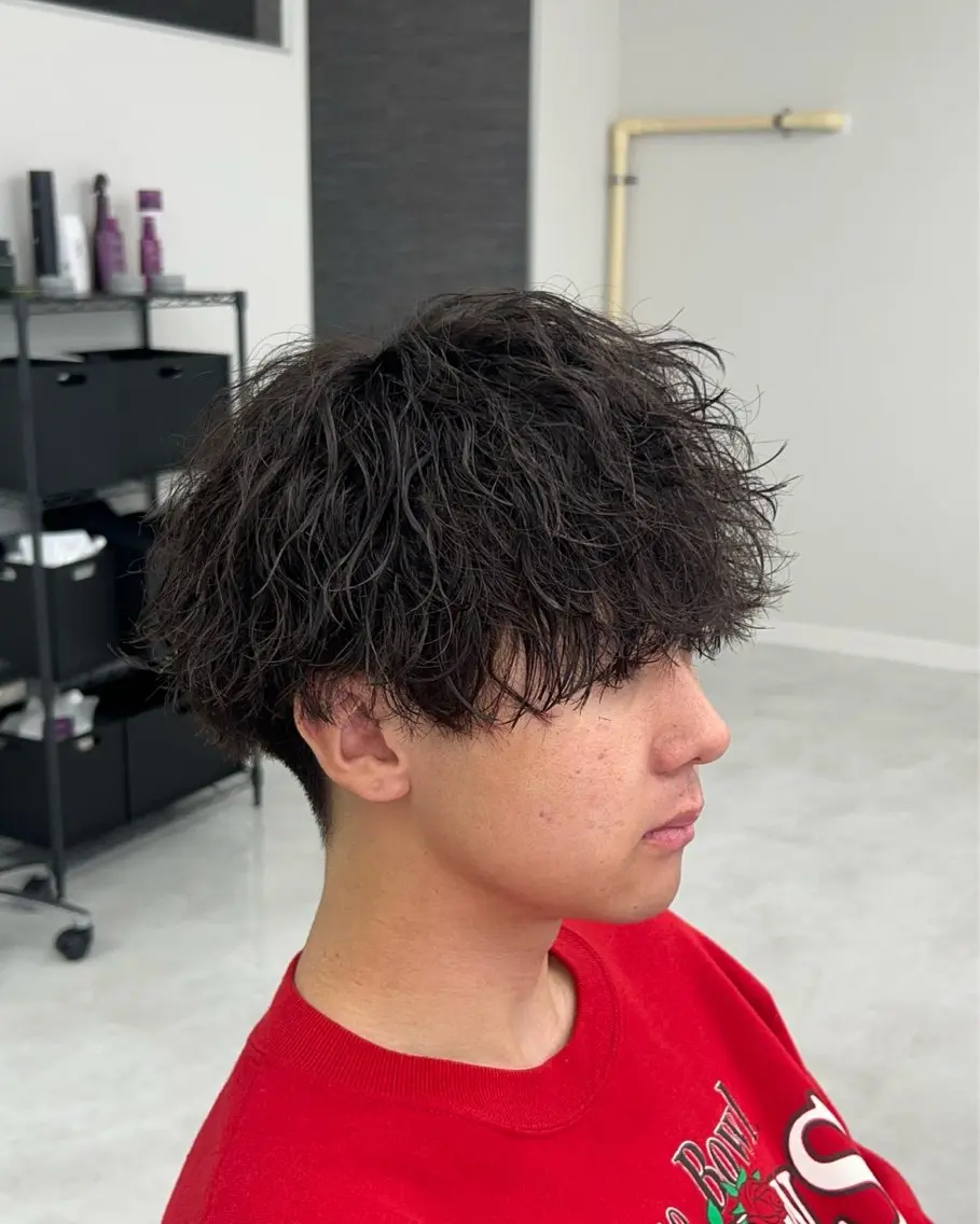 パーマ メンズ カット パーマ シャドウパーマ/ メンズ/KENTAのヘアスタイル