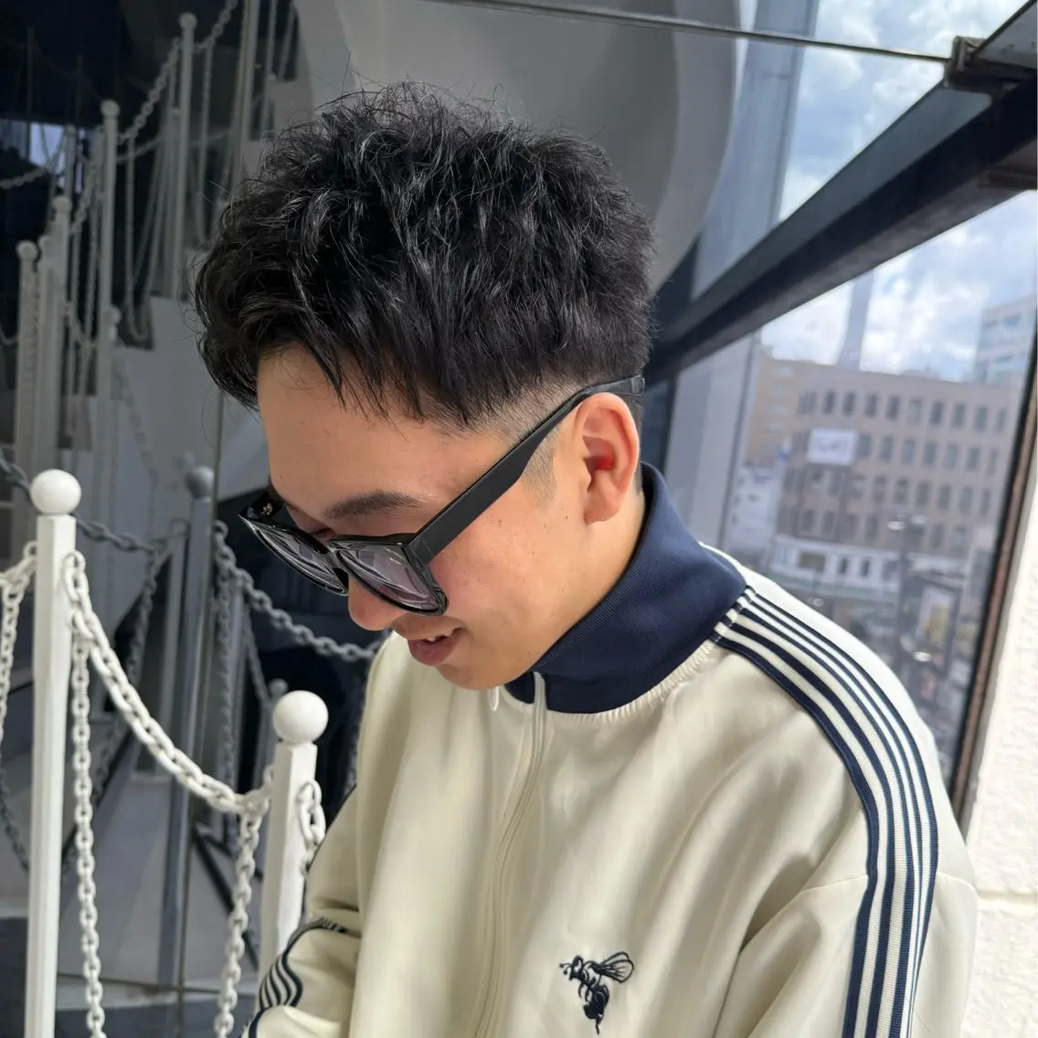 ショート メンズ アップバング ショートヘア カット トリートメント ヘッドスパ 【Zina札幌大通】 店長 福間 和也のヘアスタイル