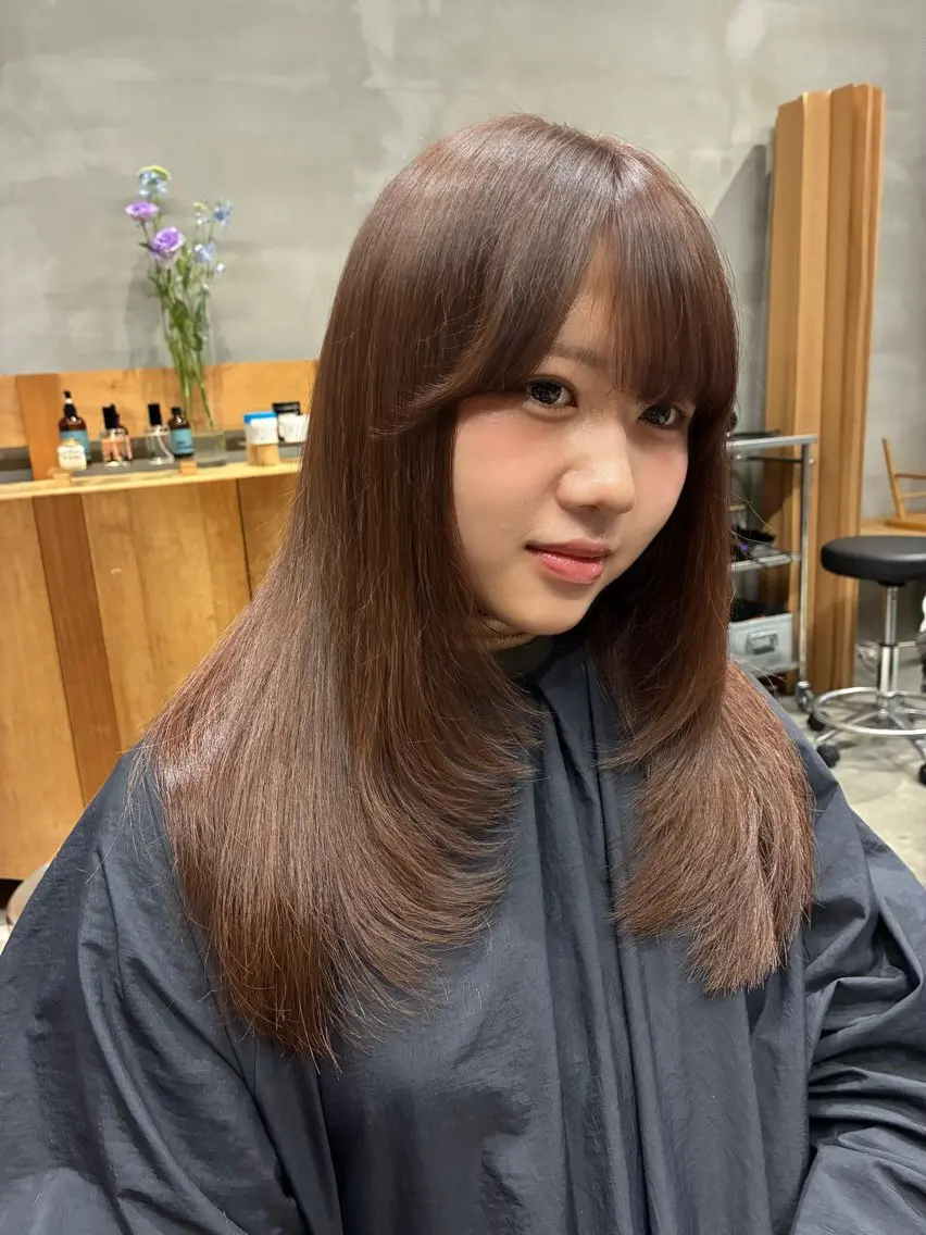 ロング カラー カット ヘアカラー トリートメント wewe: momoeのヘアスタイル