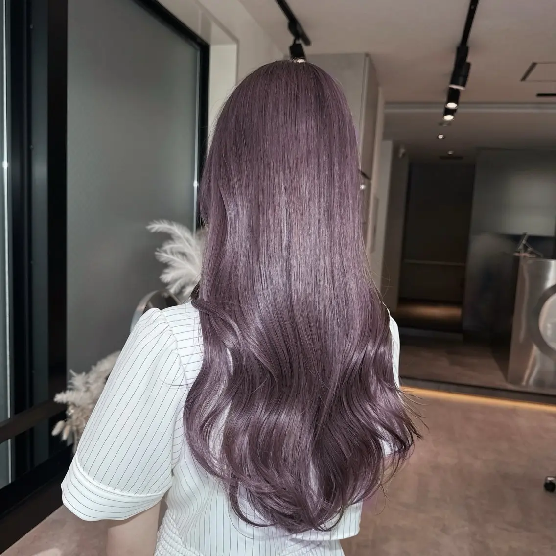 ロング ヘアカラー ミルクティー/韓国ヘ アHaruka🎀のヘアスタイル