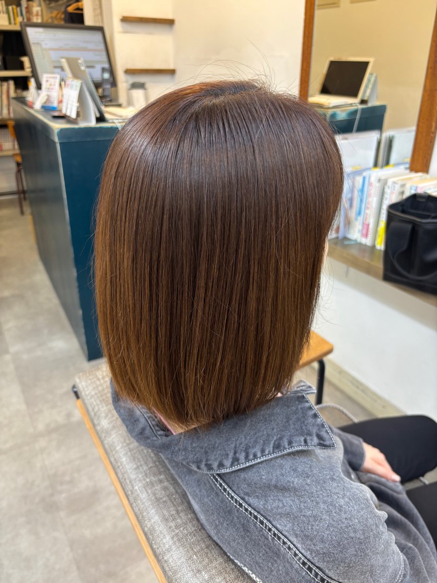 ミディアム パーマ パーマ トリートメント moloco /たけのヘアスタイル