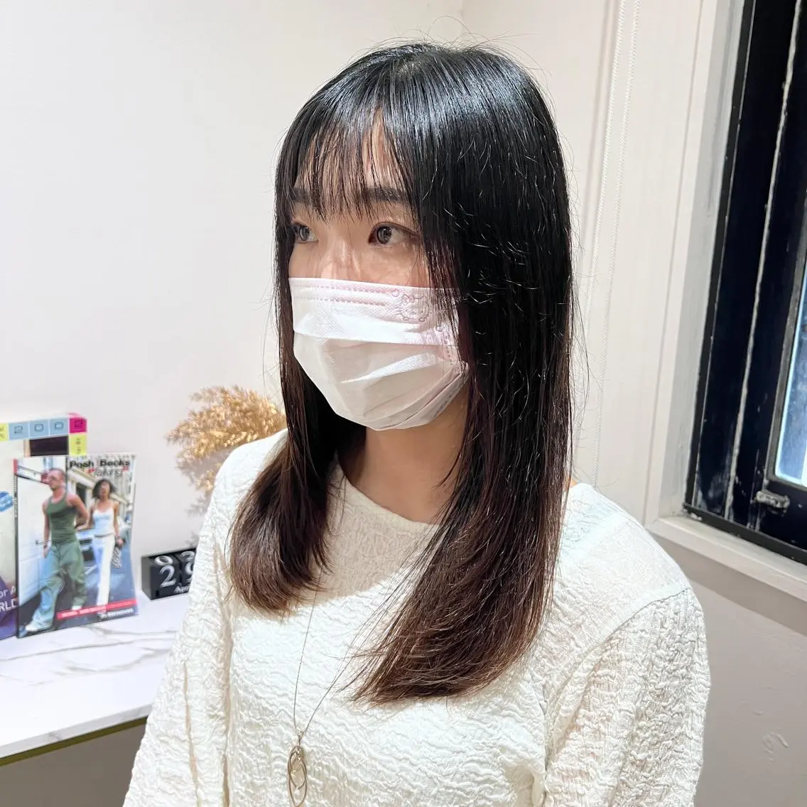 ミディアム ミディアムレイヤー レイヤーカット 髪質改善/韓国ヘア 顔まわり特化yutoのヘアスタイル