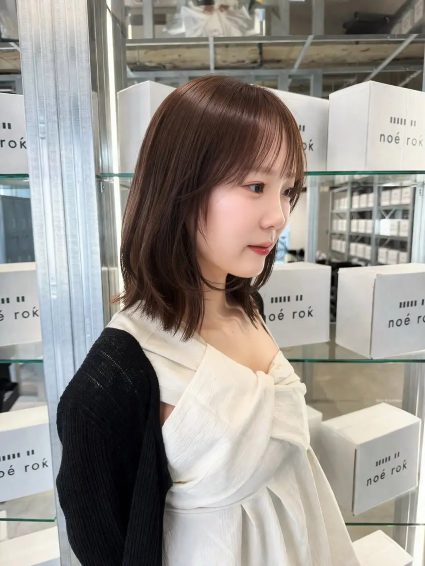 ミディアム カラー レイヤーカット🪽‪ Natsuki🤍のヘアスタイル