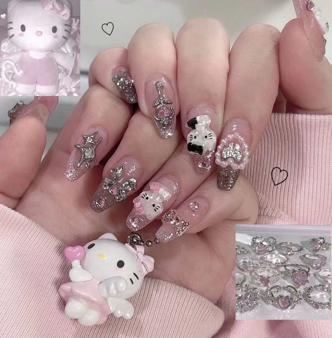 ネイル キラキラネイル 韓国ネイル ロングネイル ワンカラーネイル ワンホンネイル ハンドネイル Rina Nail.Blingのネイルデザイン