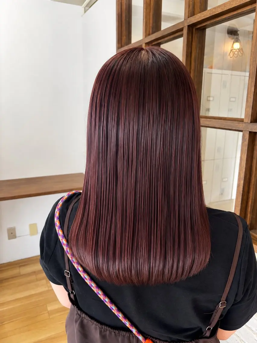 セミロング カット ヘアカラー 縮毛矯正 RYO ☆のヘアスタイル