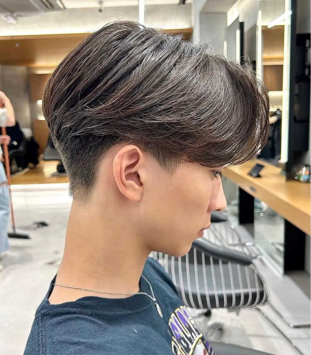 パーマ メンズ 永島 諒のヘアスタイル