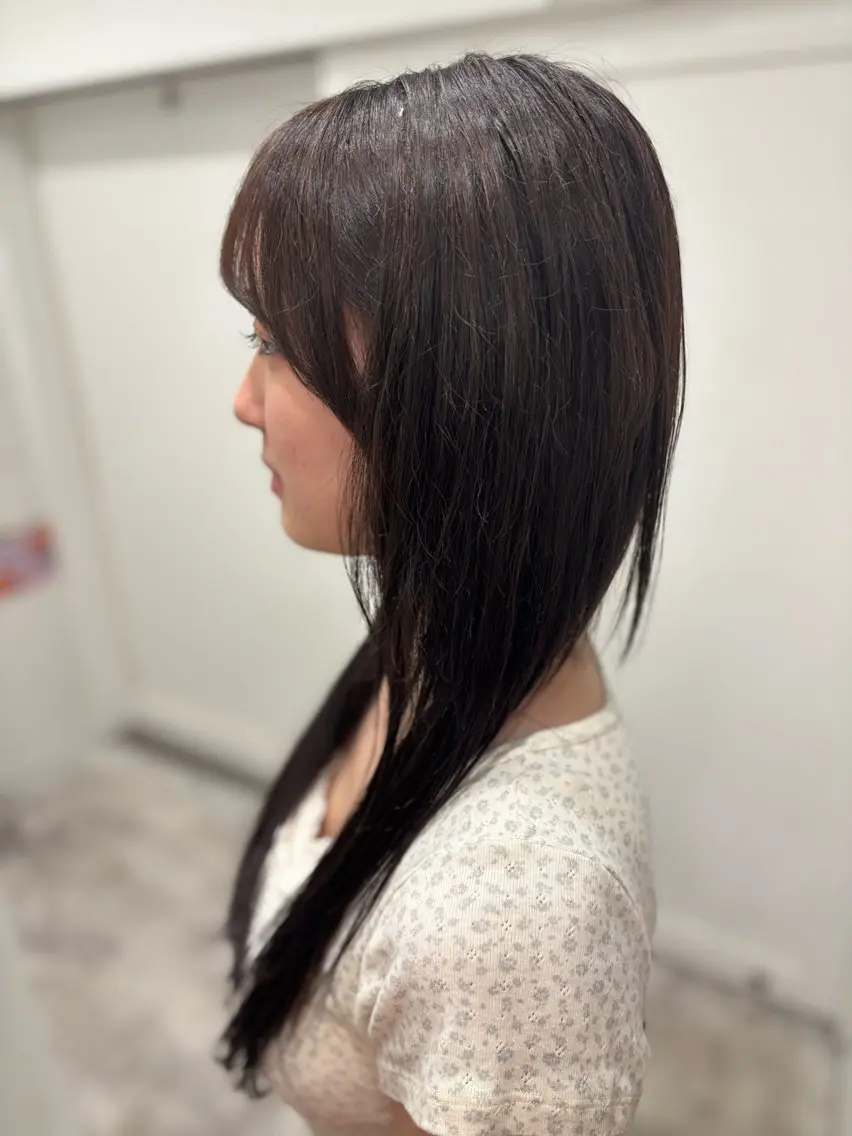 ロング カラー ブラウンカラー 透明感カラー オリーブブラウン エクステ ロング ヘアカラー SHIAN/ハイトー ン/🍒ゆな🍒のヘアスタイル