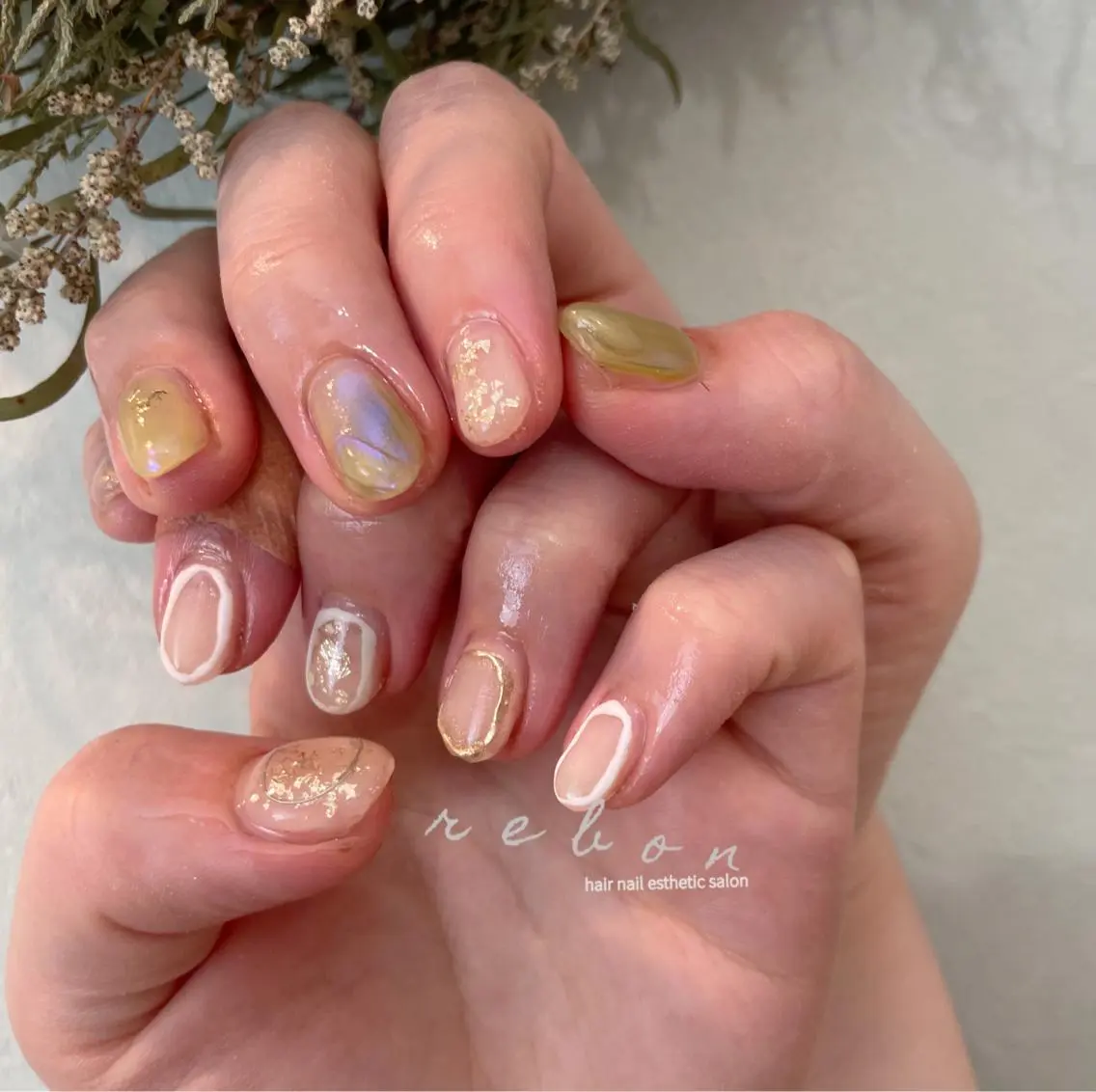 ネイル ハンドネイル フットネイル rebon＊ natsukiのネイルデザイン