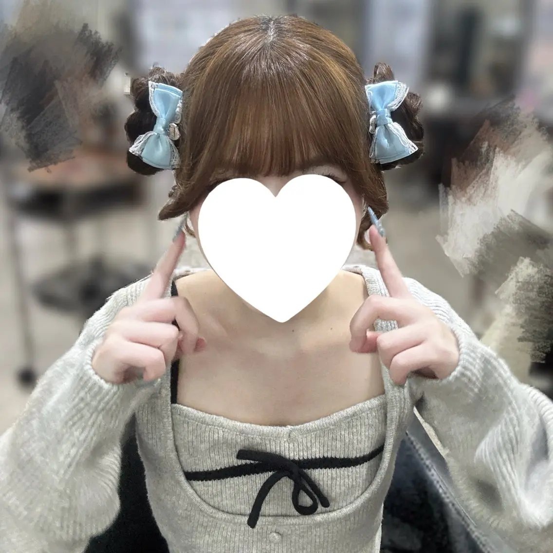 ロング OZ梅田♡ ゆはなブリーチのヘアスタイル