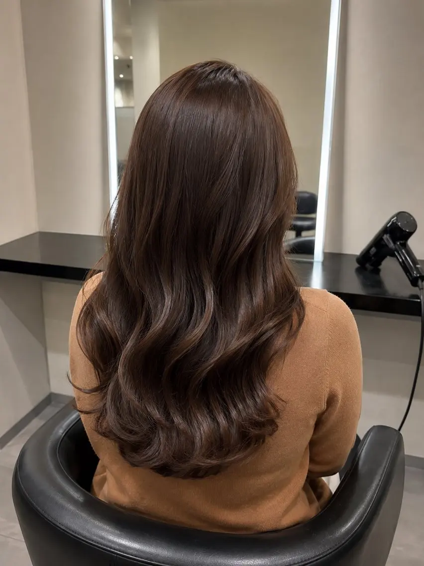 ミディアム カラー ブラウンカラー トリートメント 🌈ウルトワ水素 髪質改善naru🌈のヘアスタイル