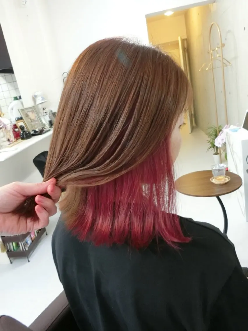 ミディアム カラー カット ヘアカラー nao 艶カラー・髪質改善のヘアスタイル