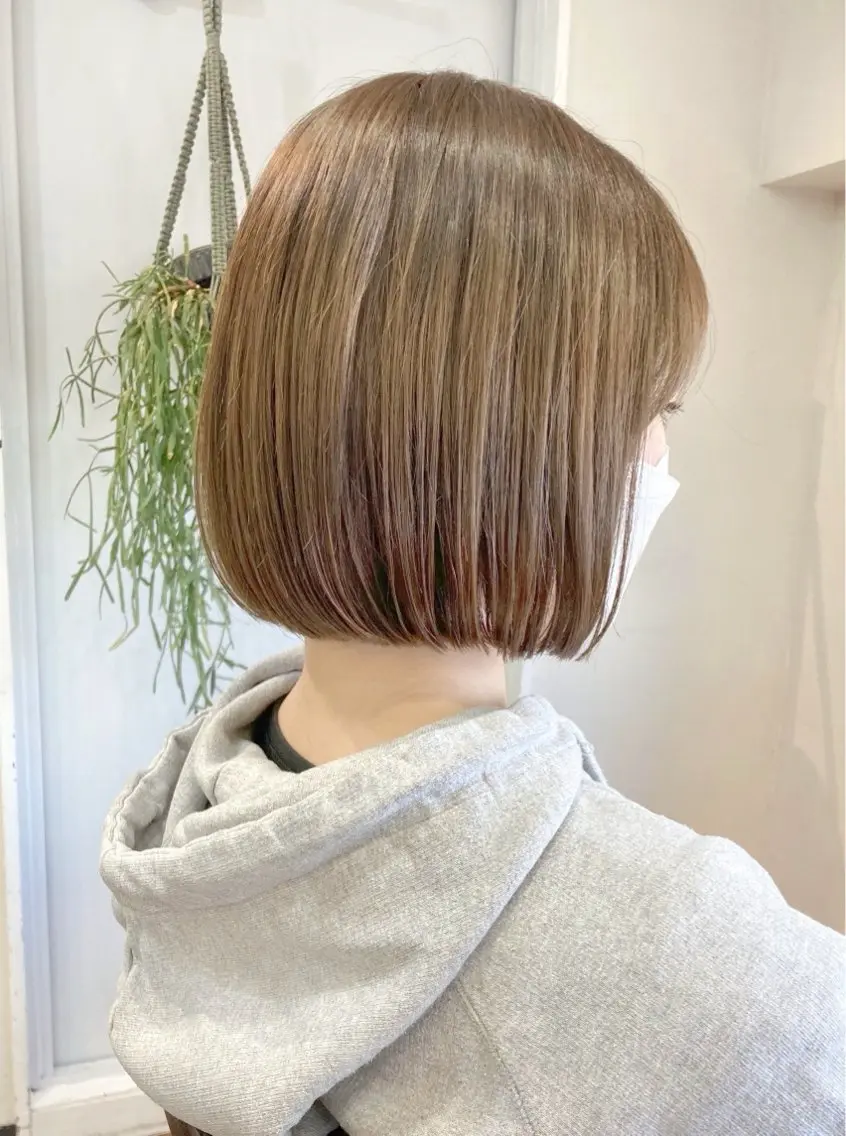 ショート ボブ カット トリートメント レイヤー/メンズ 竹田凪儀のヘアスタイル