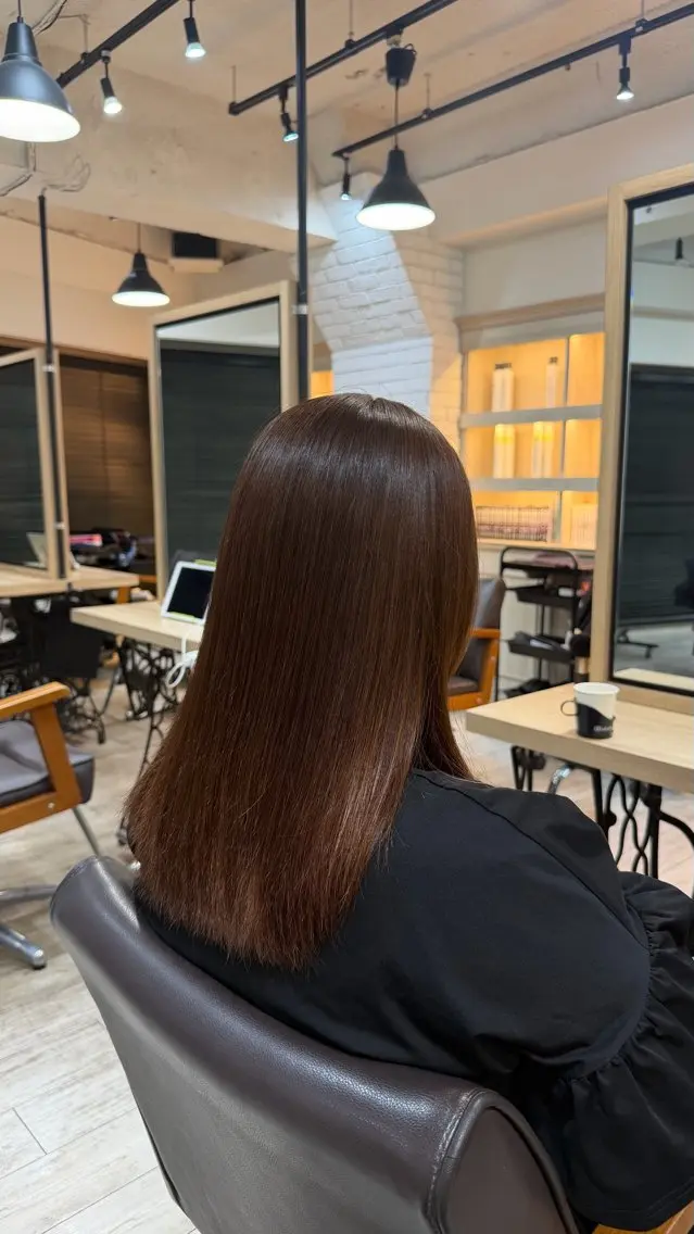 ミディアム ヘアカラー Harue ·͜·のヘアスタイル