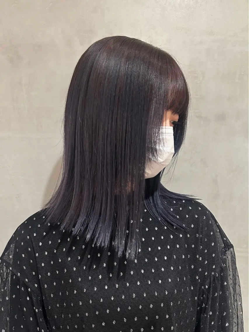 セミロング カラー デザイン/アレンジ ❤︎イシイレイのヘアスタイル