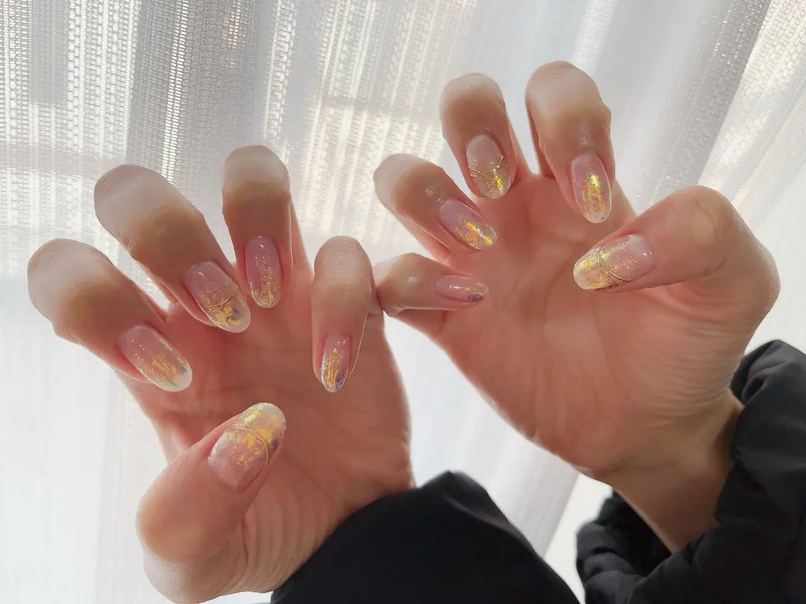 ネイル ジェルネイル 韓国ネイル メンズネイル ミラーネイル パラジェル kiki nail たまプラーザのネイルデザイン