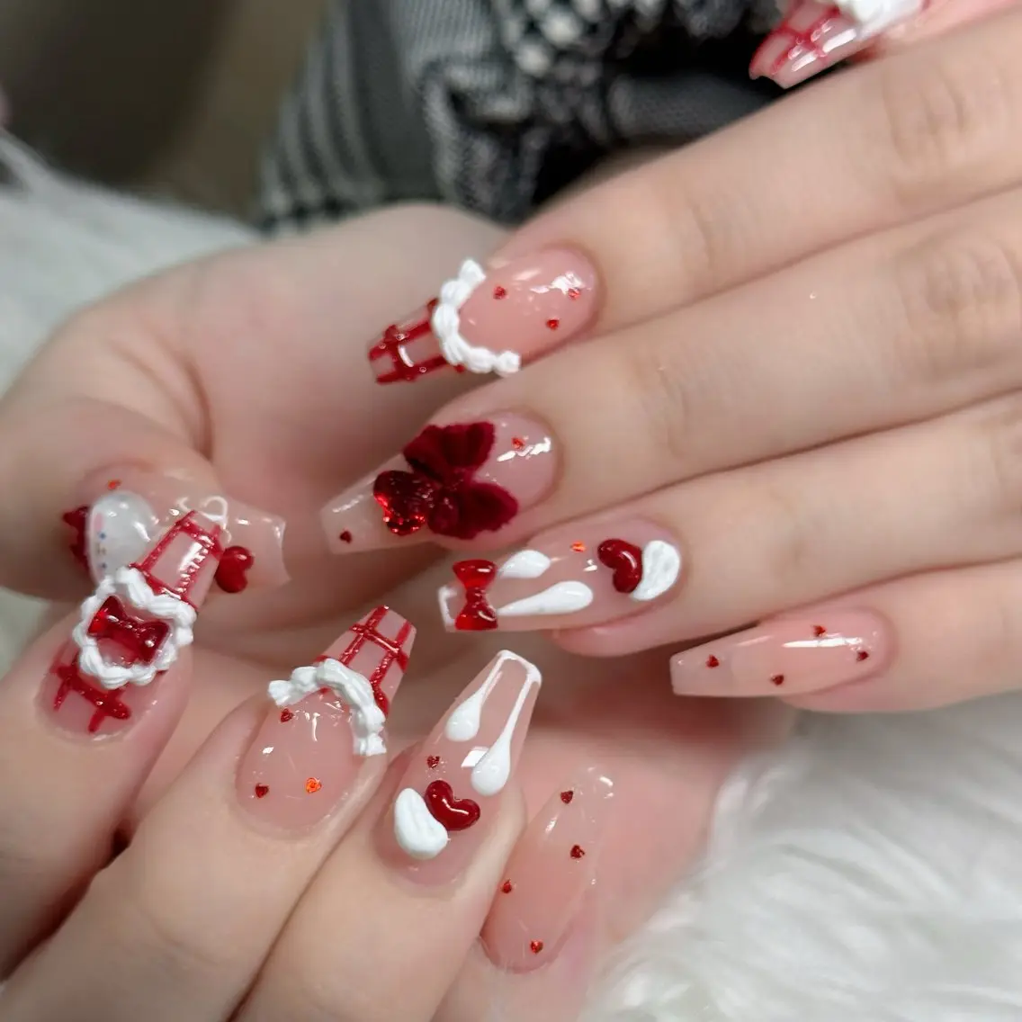 ネイル フットネイル フレンチネイル グラデーション 韓国ネイル ロングネイル ハンドネイル Hani Nail Salonのネイルデザイン