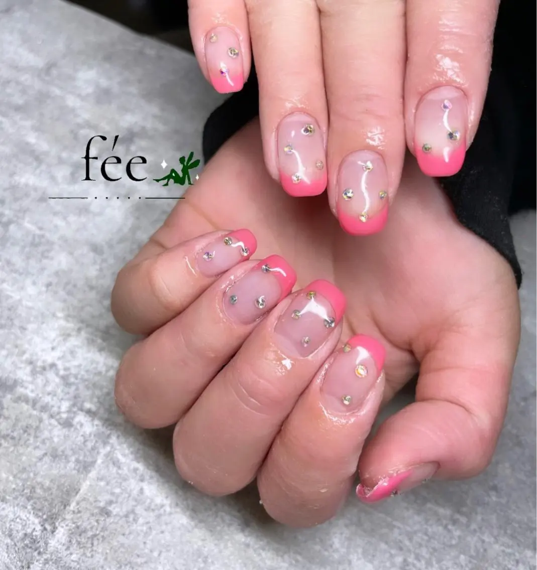 ネイル フットネイル フレンチネイル ジェルネイル 韓国ネイル マグネットネイル ハンドネイル nail salon fee(フィー)のネイルデザイン