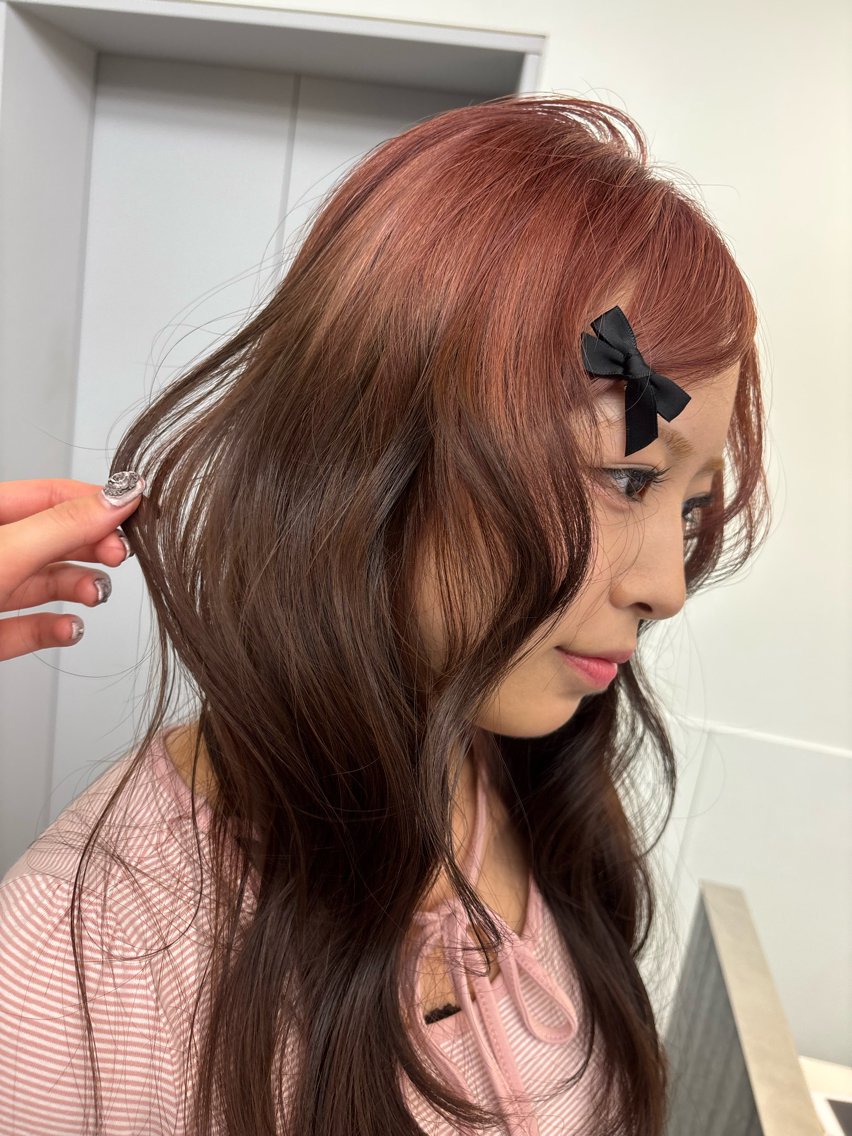 カラー ヘアカラー 🪺透明感カラー/ 暖色/カエデ🪺のヘアスタイル