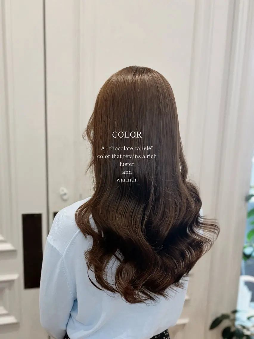 ロング カラー カット ヘアカラー トリートメント 中島 美里のヘアスタイル
