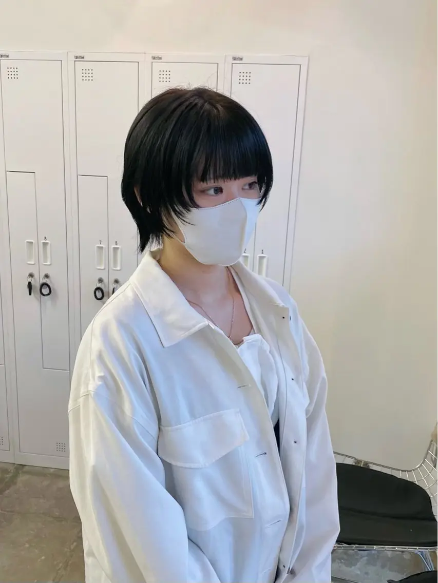 ショート ショートヘア ウルフカット カット サトウ リョウのヘアスタイル