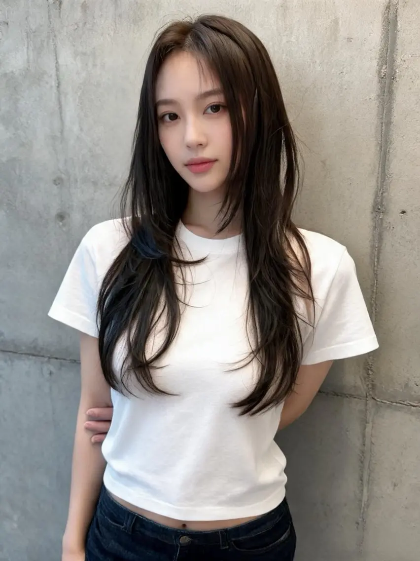 💡SNSで話題💡ウルフカット + 髪質改善ストレート /ウルフカット/レイヤーウルフ/ミディアムウルフの写真