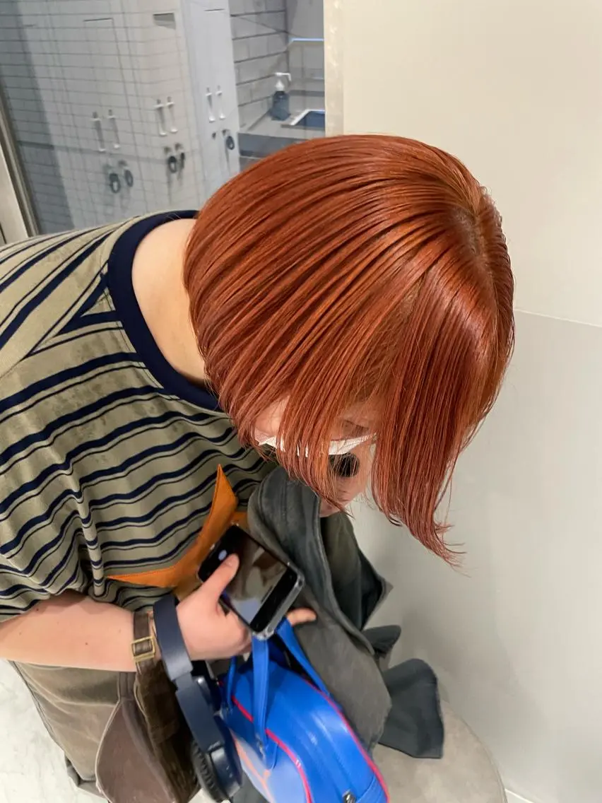 新規限定🌵低ダメージ👥ケアブリーチダブルカラー+カット(ブリーチ込み)の写真